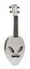 Mahalo MC1AL/MSL Alien ukulele silver metal pokrowiec